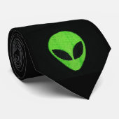 エイリアン顔2タイ ネクタイ (ロール)