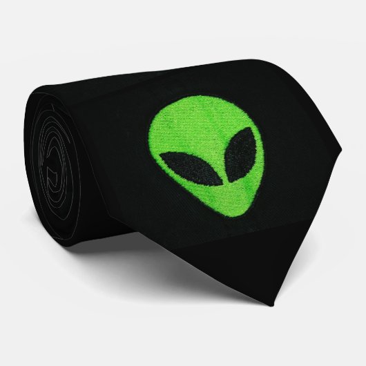 エイリアン顔2タイ ネクタイ (ロール)