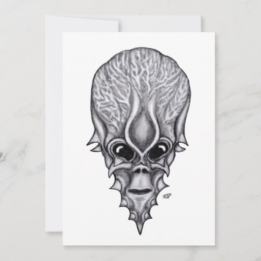 エイリアン顔、アフリカスカル顔面再建 (正面)