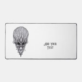 エイリアン顔、アフリカスカル顔面再建 デスクマット (正面)