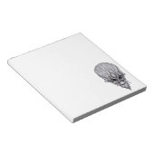 エイリアン顔、アフリカスカル顔面再建 ノートパッド (アングル)