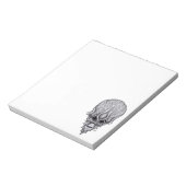 エイリアン顔、アフリカスカル顔面再建 ノートパッド (回転)