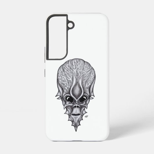 エイリアン顔、アフリカスカル顔面再建 SAMSUNG GALAXYケース (裏面)