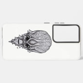 エイリアン顔、アフリカスカル顔面再建 SAMSUNG GALAXYケース (左側面)