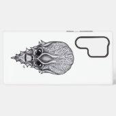 エイリアン顔、アフリカスカル顔面再建 SAMSUNG GALAXYケース (裏面横)