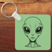 エイリアン顔 キーホルダー (正面)