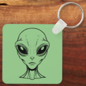 エイリアン顔 キーホルダー (裏面)
