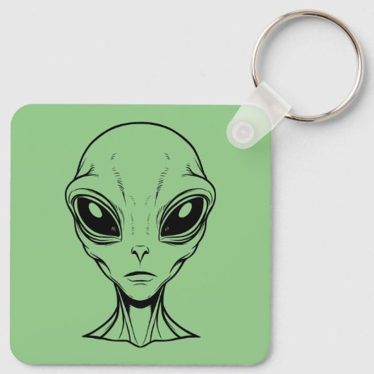 エイリアン顔 キーホルダー (裏面)
