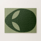 エイリアン顔 ジグソーパズル (横)