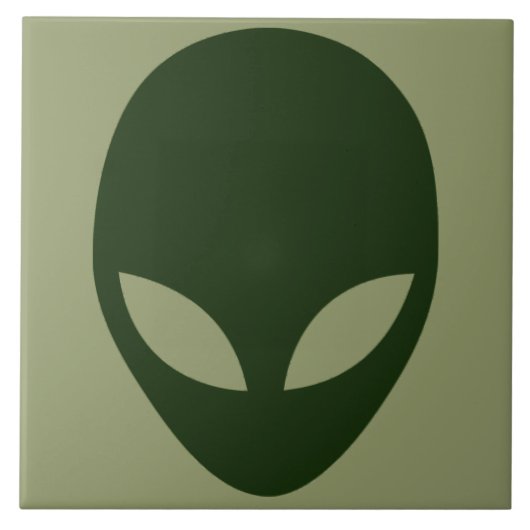 エイリアン顔 タイル (正面)