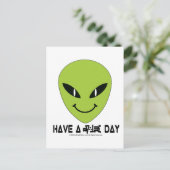 エイリアン顔 ポストカード (スタンド正面)