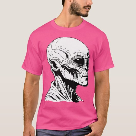 エイリアン顔 Tシャツ (正面)