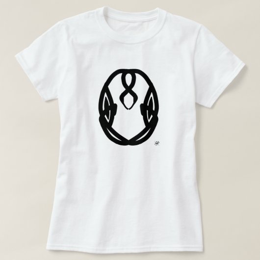 エイリアン顔 Tシャツ (デザイン正面)