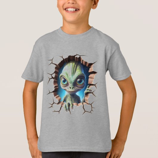 エイリアン顔 Tシャツ (正面)