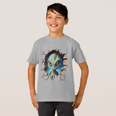 エイリアン顔 Tシャツ (正面フル)