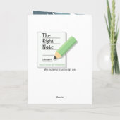 エイリアン風変わりは頼私に過ぎないパーソナライズされた カード (裏面)