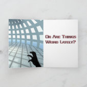 エイリアン風変わりは頼私に過ぎないパーソナライズされた カード (内部)