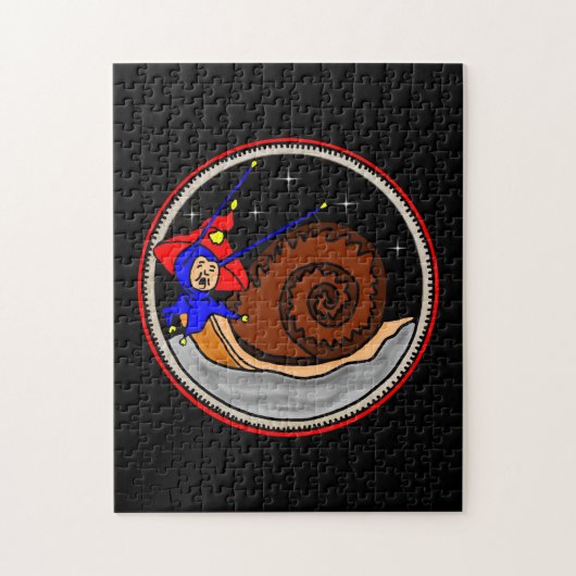 エイリアン風変わりカタツムイルオンザムーンパズル ジグソーパズル (縦)