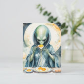 エイリアン食べの卵 ポストカード (スタンド正面)