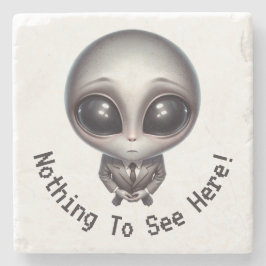 エイリアン – ここでは何も表示されない！ ストーンコースター