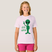 エイリアン - こんにちは人間 Tシャツ (正面フル)