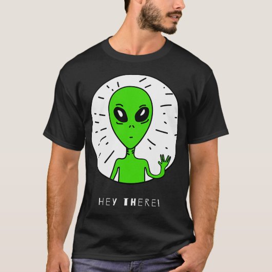 エイリアン-こんにちは Tシャツ (正面)