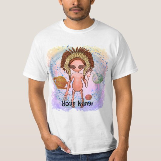 エイリアン+インディアン Tシャツ (正面)