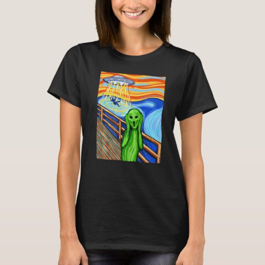 エイリアン エイリアン エイリアン Tシャツ UFO (正面)