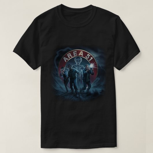 エイリアン – エリア51 Tシャツ (デザイン正面)