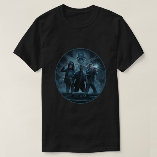 エイリアン – エリア51 Tシャツ (デザイン正面)