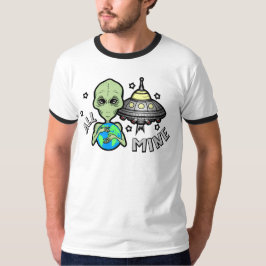 エイリアン・オール・マイン メンズ ベーシック リンガー Tシャツ
