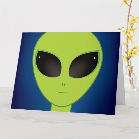 エイリアン カード (黄色い花)