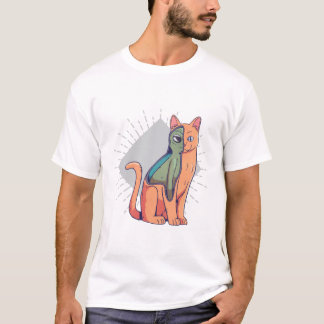 エイリアン+キャット+サイファイ+Tシャツ+デザイン Tシャツ
