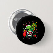 エイリアン クリスマス ツリー ライト クリスマス 面白いエイリアン 缶バッジ (正面&裏面)