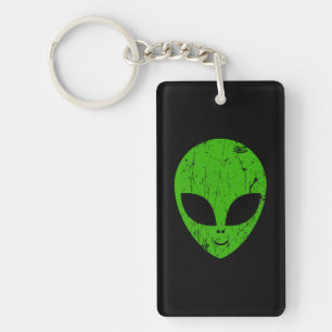 エイリアン・グリーン・ヘッドufo SF超知識者 キーホルダー