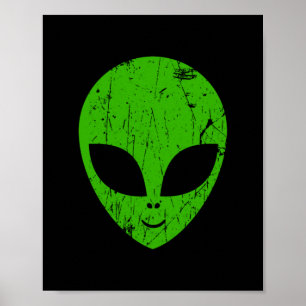 エイリアン・グリーン・ヘッドufo SF超知識者 ポスター