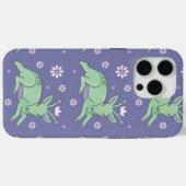 エイリアン+シカ+フォークアート | 空想的なグリーンの子鹿 Case-Mate iPhoneケース (裏面 (横))