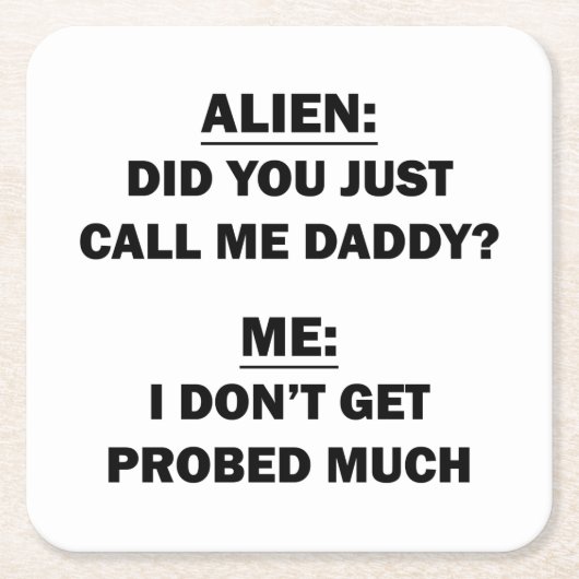 エイリアン スクエアペーパーコースター (正面)