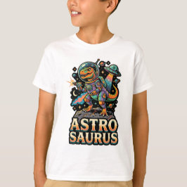 エイリアン+ダイナソー+アストロサウルス: レトロ宇宙飛行士 宇宙 Tシャツ