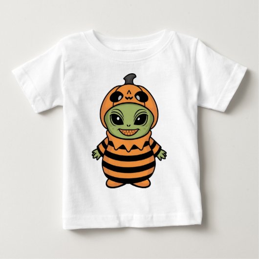 エイリアン+トリック+オア+トリーター ベビーTシャツ (正面)