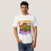 エイリアン ドライビング カー Tシャツ (正面フル)