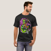 エイリアン ヒッピー ストーナー Tシャツ (正面フル)