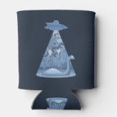 エイリアン，ビッグフット，ユニコーン，ネッシー 缶クーラー (裏面)