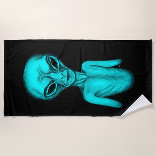 エイリアン ビーチタオル (正面)