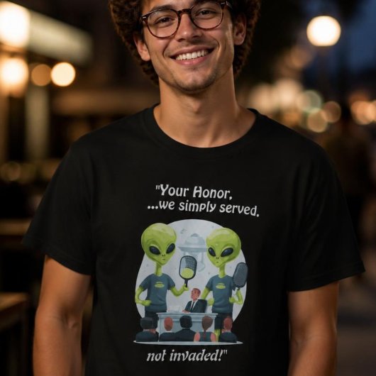 エイリアン ピックルボール Tシャツ おもしろい