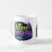 エイリアン・ファンタジー愛好家 コーヒーマグカップ (正面左)