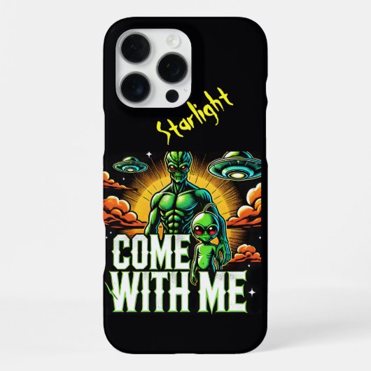 エイリアン・フィギュア:宇宙での冒険 iPhoneケース (裏面)