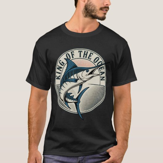 エイリアン フィッシング レトロ ヴィンテージ Tシャツ (正面)
