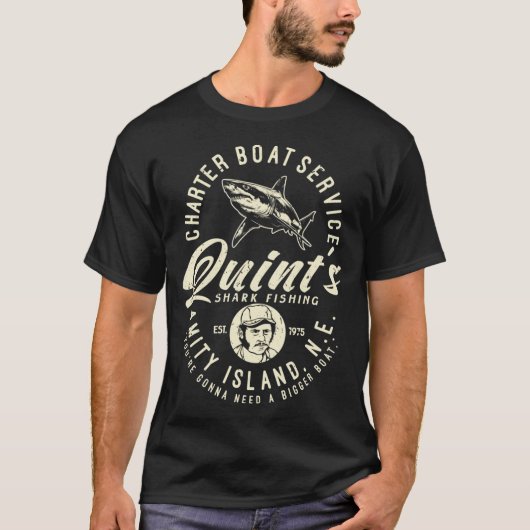 エイリアン フィッシング レトロ Tシャツ (正面)