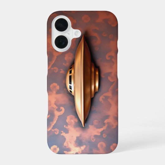 エイリアン+フライング+ソーサー iPhone 16ケース (裏面)